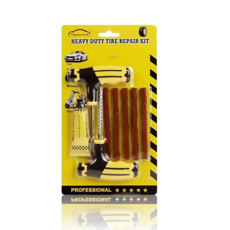 Car Emergency Tool Kit - Notfall-Reifenreparaturset für Autos, Motorräder und E-Bikes