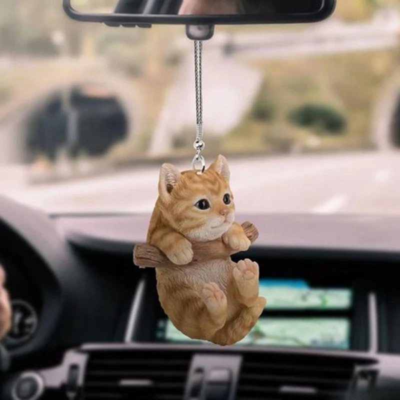 Car Accessories Mirror Hanging - Auto Anhänger Mini Katze Hund hängen