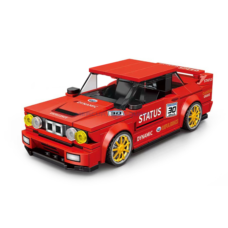 Car Accessories Gift Ideas - Rote E30 Racing Fahrzeug Modell Bausteine