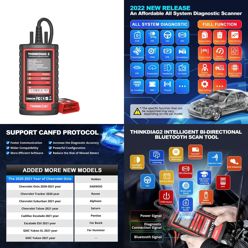 Obd2 Scanner - Thinkdiag 2 Diagnosegerät OBD2 Automotive Scanner