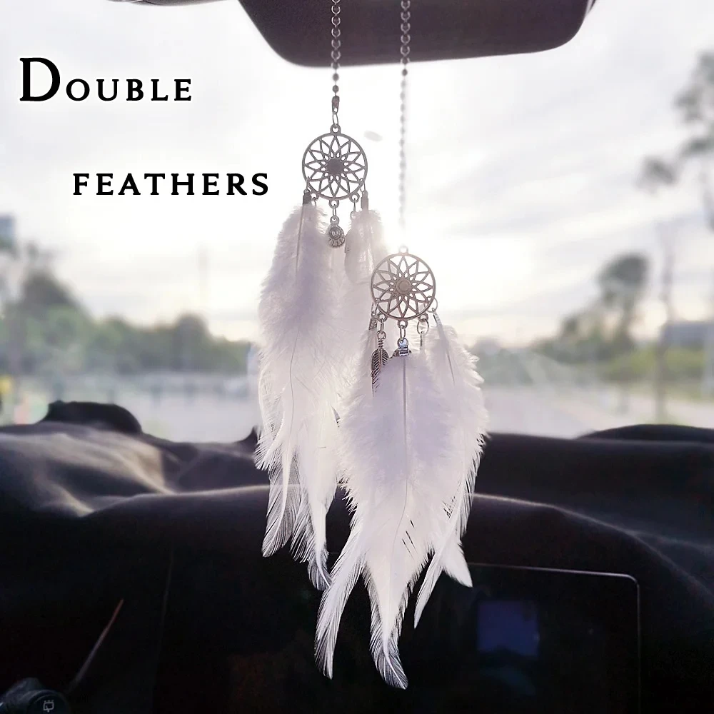 Car Accessories Mirror Hanging - 1/2 Stück Traumfänger Auto-Anhänger für Mädchen