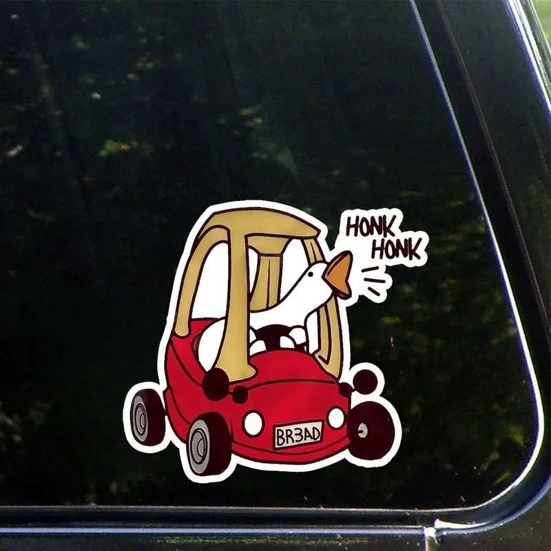 Car Accessories Gift Ideas - Lustiger Honk Gans Vinyl Aufkleber für