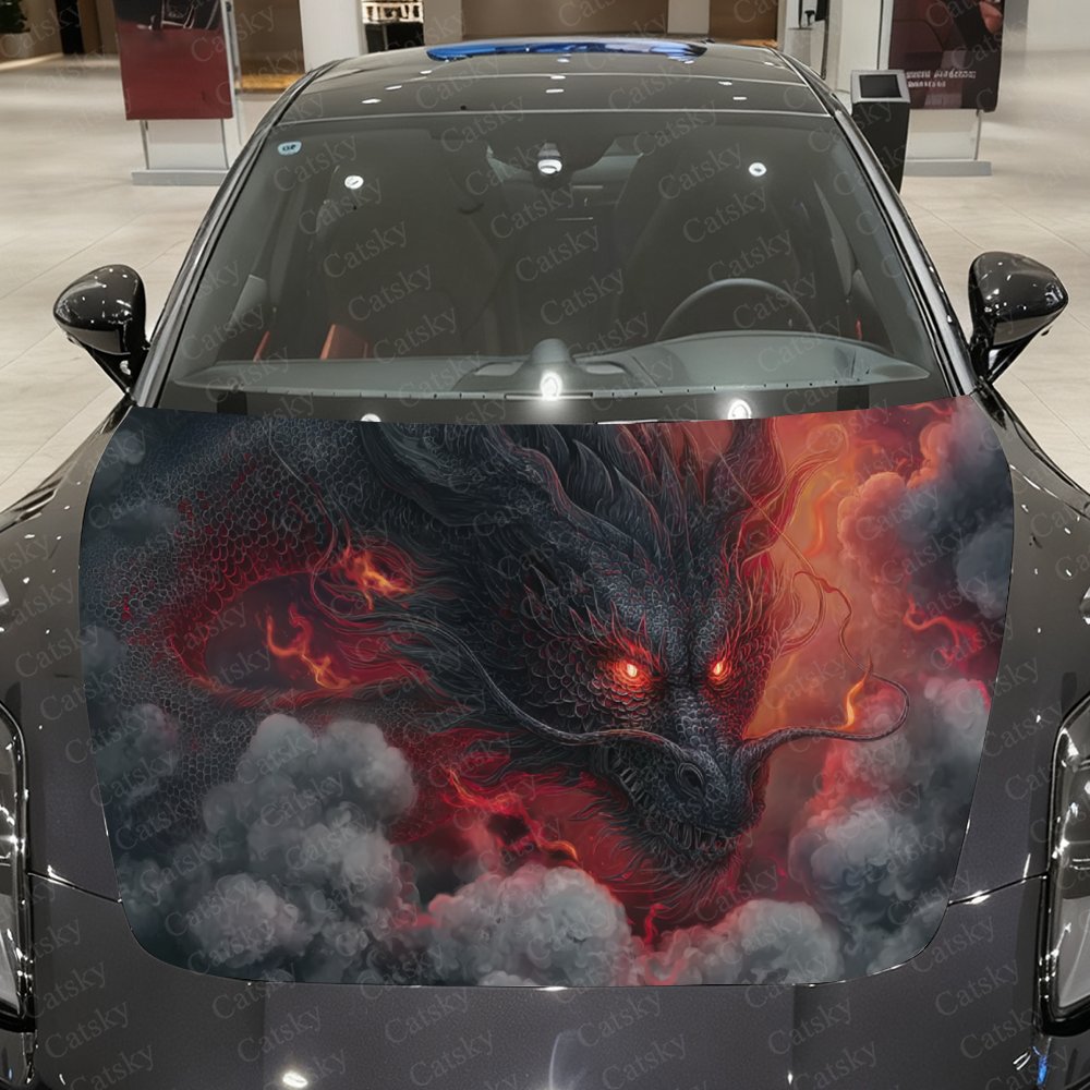 Black Dragon Autohaubenaufkleb – Car Accessories Gift Ideas Bewertung und Preis