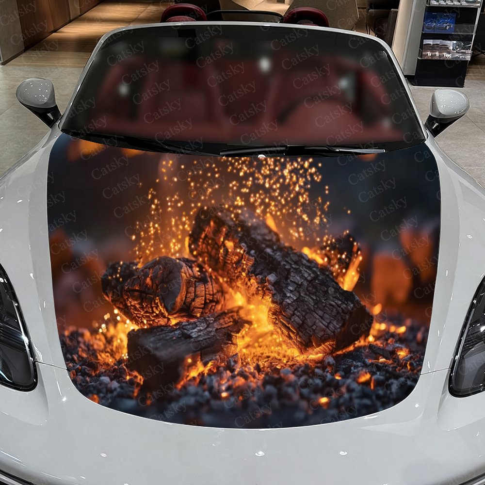 Bonfire Pile Autohaubenaufkleb – Car Accessories Gift Ideas Bewertung und Preis