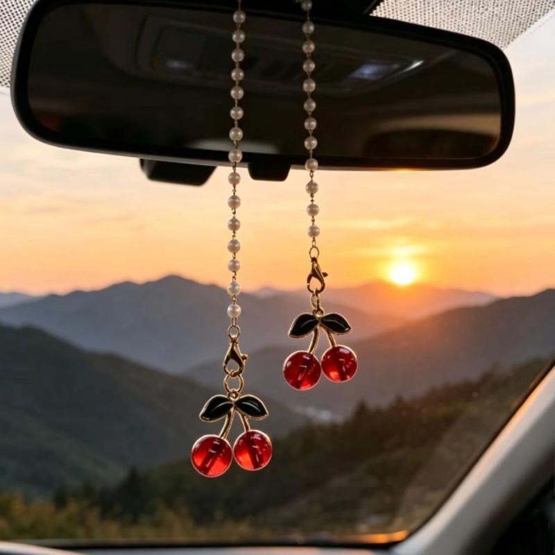 1 Stück Kirschthemen-Auto-Rück – Car Accessories Mirror Hanging Bewertung und Preis