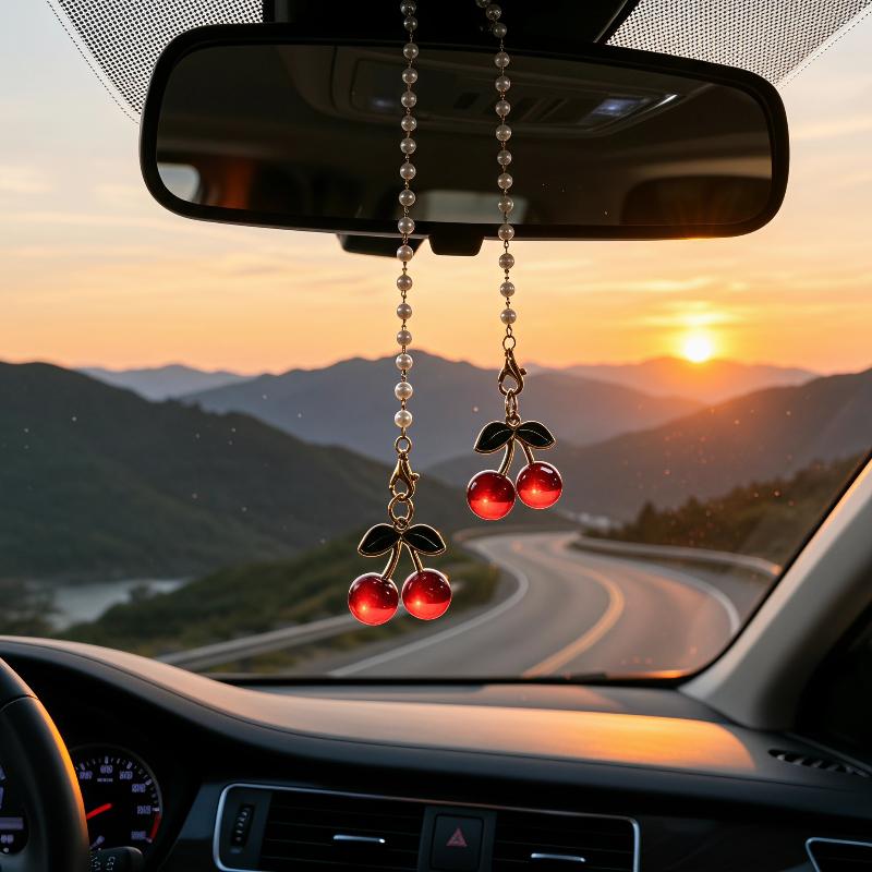 1 Stück Kirschthemen-Auto-Rück – Car Accessories Mirror Hanging Bewertung und Preis