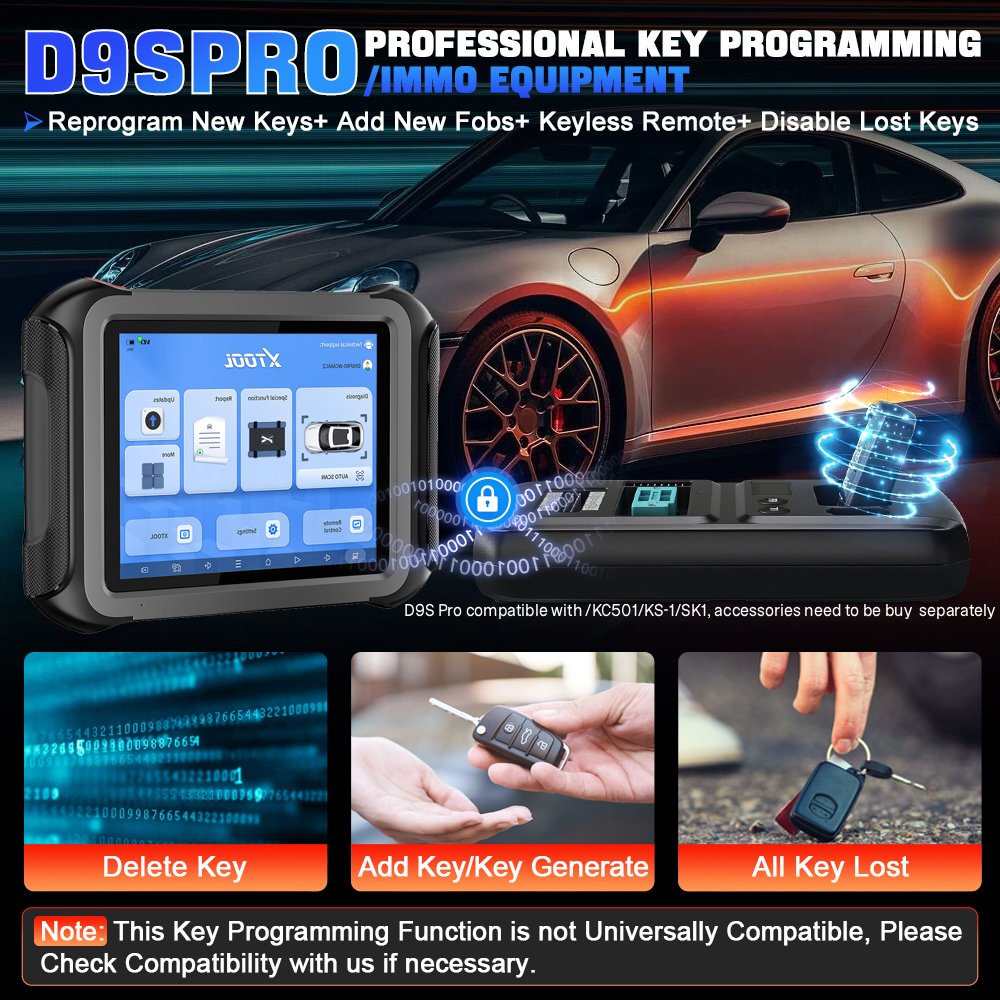 EU-Lager XTOOL D9S Pro EU Auto – Obd2 Scanner Bewertung und Preis