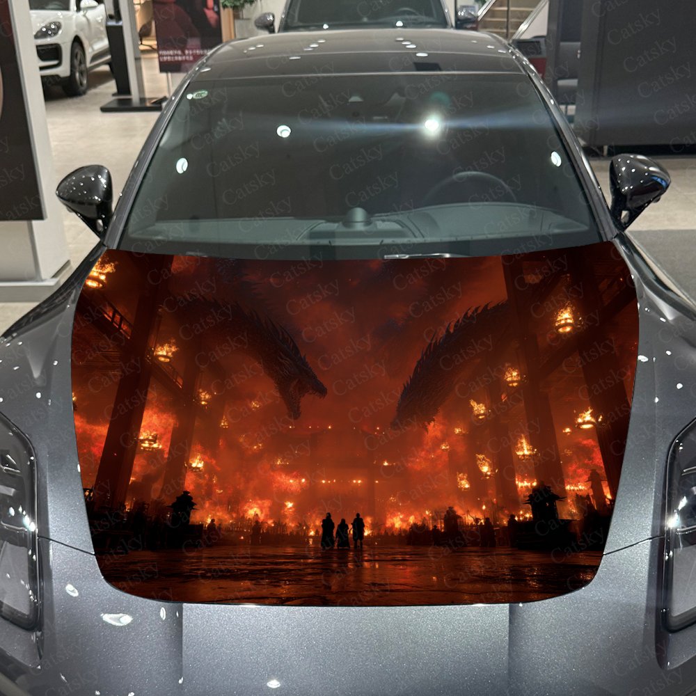 Flame Dragon Autohaubenaufkleb – Car Accessories Gift Ideas Bewertung und Preis