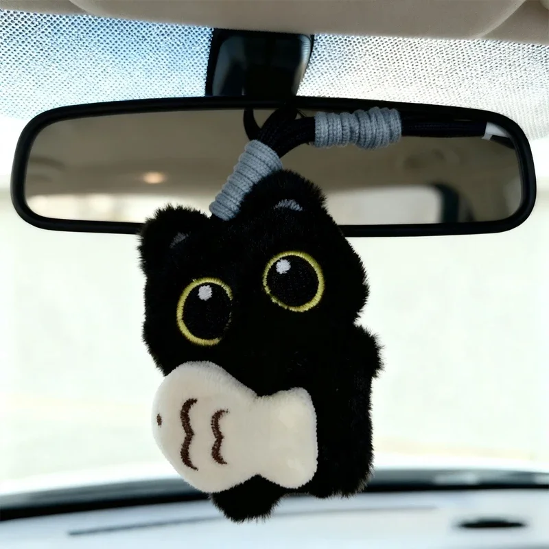 Coole Plüsch-Schwarze Katze Rü – Car Accessories Mirror Hanging Bewertung und Preis